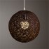 Round Concise Hand woven Rattan Vine Ball Pendant Lampshade Light Lamp Shades Light Accessories 15cm Diameter  White