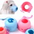 Round Cute Dog Mouth Cover Adjustable Anti Biting Barking Muzzles for Flat Mouth Puppy Kitten Pink L