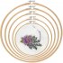 Round Embroidery  Hoops Bamboo Circle Cross Stitch Hoop Rings For Diy Art Craft Handy Sewing 30cm