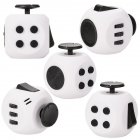 [US Direct] Round Fidget Cube Toy Relieve Stress, Anxiety and Boredom forChildren, Man and Women White&Black