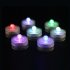 Round LED waterproof candle light  color card packaging  seven colors 12PCS group
