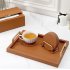 Round Leather Insulation Coaster Home Office Table Mat Placemats With Storage Stand Kitchen Supplies pink