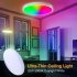 Round Led Ceiling Light Wifi Smart Adjustable Brightness App Remote Control Rgb Decorative Ceiling Lamp