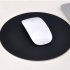 Round Mouse Mat Aluminum Anti Slip Rubber Bottom Gaming Mouse Pad Computer Accessory red 20CM