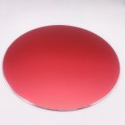 Round Mouse Mat Aluminum Anti Slip Rubber Bottom Gaming Mouse Pad Computer Accessory red_20CM