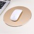 Round Mouse Mat Aluminum Anti Slip Rubber Bottom Gaming Mouse Pad Computer Accessory gray 20CM