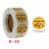 Round Natural Kraft Handmade Stickers Scrapbooking For Package Adhesive Seal Labels Stationery b 05 2 5cm 1inch