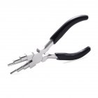 Round Nose Wire Bending Pliers Polished Steel Head Comfort Grip Handle Six-segment Pliers For Jewelry Making black