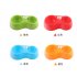 Round Shape Automatic Double Bowl for Pet Dog Cat Feeding Drinking red