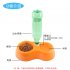 Round Shape Automatic Double Bowl for Pet Dog Cat Feeding Drinking red