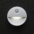 Round Shape Infrared Human Body Induction Lamp for Home Wall Cabinet Night Light  white light