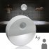 Round Shape Infrared Human Body Induction Lamp for Home Wall Cabinet Night Light  Warm white light
