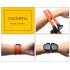 Round Sunglasses for Men and Women Outdoor Fold Sun Glasses Portable Sports Glasses red