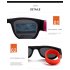 Round Sunglasses for Men and Women Outdoor Fold Sun Glasses Portable Sports Glasses red