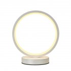 Round Table Lamp LED Bedside Lamps USB Plug-in LED Night Light 3 Colors Lighting Dimmable Table Lamp For Bedroom Living Room Bar Hotel black