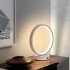 Round Table Lamp LED Bedside Lamps USB Plug in LED Night Light 3 Colors Lighting Dimmable Table Lamp For Bedroom Living Room Bar Hotel black