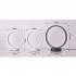 Round Table Lamp LED Bedside Lamps USB Plug in LED Night Light 3 Colors Lighting Dimmable Table Lamp For Bedroom Living Room Bar Hotel gold