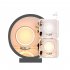 Round Table Lamp LED Bedside Lamps USB Plug in LED Night Light 3 Colors Lighting Dimmable Table Lamp For Bedroom Living Room Bar Hotel gold