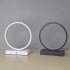 Round Table Lamp With Usb Power Cord Circular Dimmable Table Lamp Nightstand Lamp Bedhead Table Lamp For Bedroom Living Room Bar Restaurant 20CM black