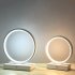 Round Table Lamp With Usb Power Cord Circular Dimmable Table Lamp Nightstand Lamp Bedhead Table Lamp For Bedroom Living Room Bar Restaurant 20CM black