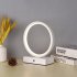 Round Table Lamp With Usb Power Cord Circular Dimmable Table Lamp Nightstand Lamp Bedhead Table Lamp For Bedroom Living Room Bar Restaurant 20CM black