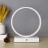 Round Table Lamp With Usb Power Cord Circular Dimmable Table Lamp Nightstand Lamp Bedhead Table Lamp For Bedroom Living Room Bar Restaurant 20CM black