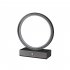 Round Table Lamp With Usb Power Cord Circular Dimmable Table Lamp Nightstand Lamp Bedhead Table Lamp For Bedroom Living Room Bar Restaurant 20CM black