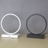 Round Table Lamp With Usb Power Cord Circular Dimmable Table Lamp Nightstand Lamp Bedhead Table Lamp For Bedroom Living Room Bar Restaurant 20CM black