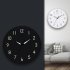 Round Wall Clock Luminous Silent Quartz Movement Living Room Bedroom Home Pendant Clock White