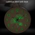 Round Wall Clock Luminous Silent Quartz Movement Living Room Bedroom Home Pendant Clock White