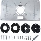 Router Table Insert Plate, Woodworking Benches Router Trimmer Models With 4 Rings High Accuracy Engraving Machine For Industrial Use as shown