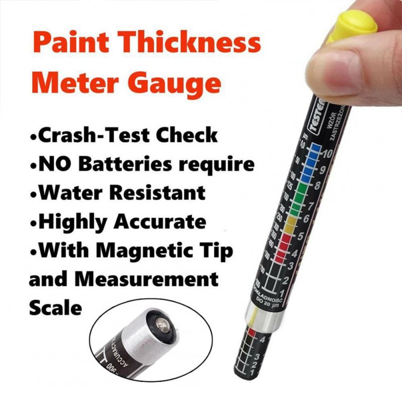 Automobile Paint Surface Paint  Film  Tester Car Paint Thickness Pen C0018 Coating Thickness Gauge With Micro-magnetic Crash Check Test 
