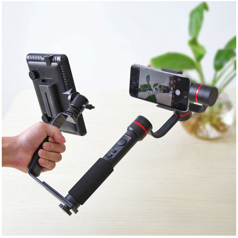 Photography Video Flash Camera Grip L-Shape Bracket Holder With 2 Side Hot Shoe Mounts for Video Light Flash DSLR Holder 