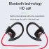 Rt558 Wireless Anti lost Headset Wire controlled Call Music Earplugs In ear Bluetooth compatible Sports Earphones red