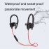 Rt558 Wireless Anti lost Headset Wire controlled Call Music Earplugs In ear Bluetooth compatible Sports Earphones red