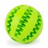 Rubber Ball Chew Pet Dog Puppy Teething Dental Healthy Treat Clean Toy large Green