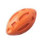 Rubber Dog Chew  Ball For  Pet  Tooth  Cleaning  Interactive  Dog  Treat  Toys Orange opp bag