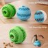 Rubber Dog Food  Ball Bite  Resistant  Toy Molar  Teeth  Cleaning Puppy  Toy Large blue