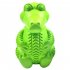 Rubber Dog Toothbrush Clean Teeth Bone Molars Stick Leakage Bite Resistant Dinosaur Designed Pet Toys as picture show