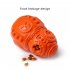 Rubber Gourd  Shaped  Leakage  Food  Ball Concave convex Design Bite Resistant Teeth Cleaning Dog Educational Relieve Boredom Toy China red
