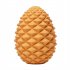 Rubber Interactive Puzzle Pine  Cone  Leaking  Ball  Dog  Toy Concave convex Surface Wear resistant Bite resistant Molar Cleaning Props Mango Yellow