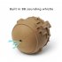 Rubber Spartan Character Shaped Molar  Cleaning  Toys Wear resistant Bite resistant Sounding Game Props Dog Educational Stress Relief Tool Earth Brown