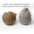 Rubber Spartan Character Shaped Molar  Cleaning  Toys Wear resistant Bite resistant Sounding Game Props Dog Educational Stress Relief Tool Taupe