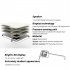 Rug Alarm Clock with Digital Display  LED Lights Customizable Ringtones Alarm Clock Mat Smart Alarm Clock Big style