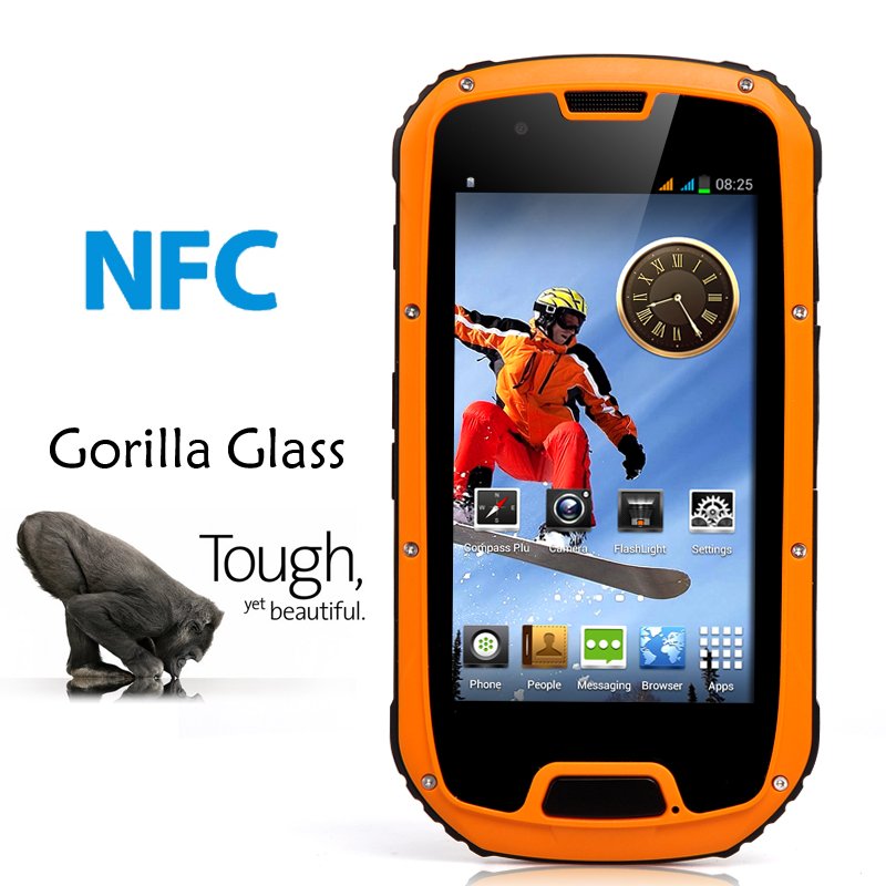 Rugged 4.3 Inch Android Smartphone (Orange)