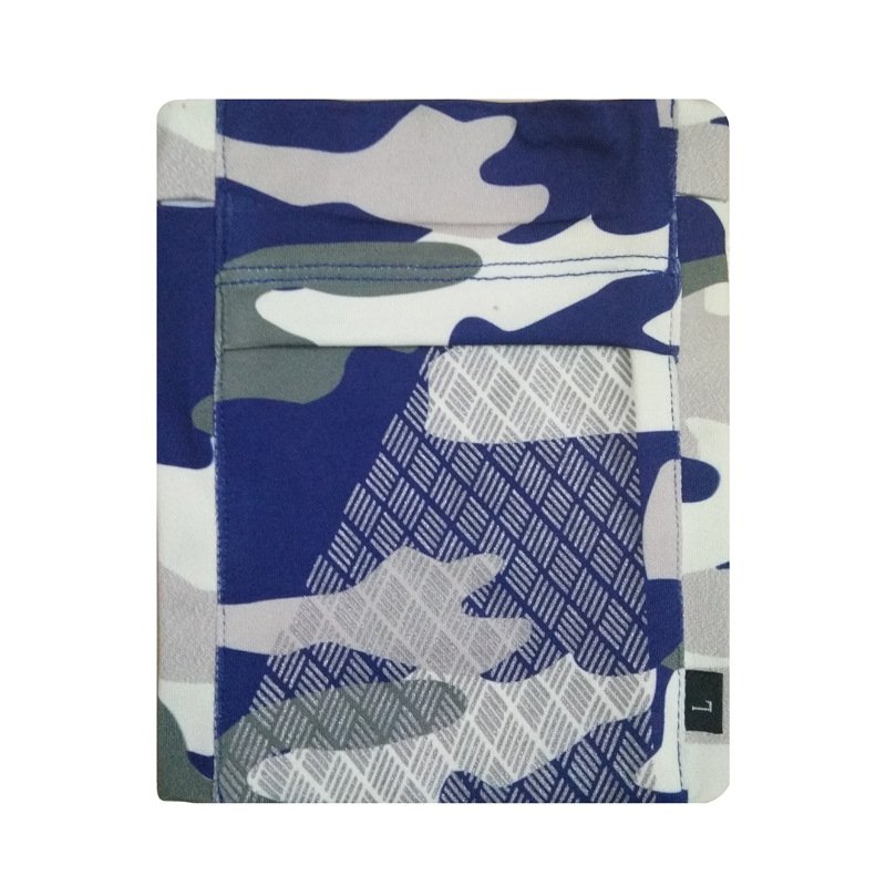 Running Mobile Phone Arm Bag Sports Arm Pocket Fitness Elastic Running Close-fitting Wrist Bag Blue grey camouflage