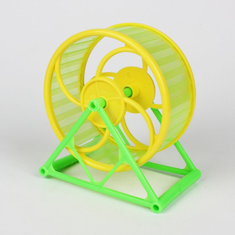 Running Wheel with Bracket Toy for Pet Hamster Sports Supplies green