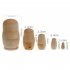 Russian Matryoshka Blank Nesting Dolls Paint Your Own Set of 5 as shown