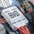 Rv Yacht Fuse Box with Led Indication Light 6 way Multiple Fuses Holder Acc Control for Car Marine Boat Black