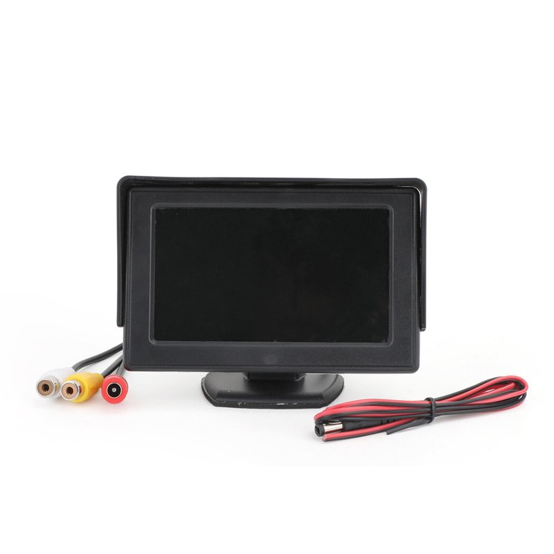 4.3-Inch HD Car Monitor Tft Screen 2-Way Signal Input Parking Rear View Camera Universal Reversing Display 